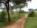 Follow the brown dirt road